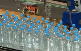 Water Bottles on Conveyor Belt